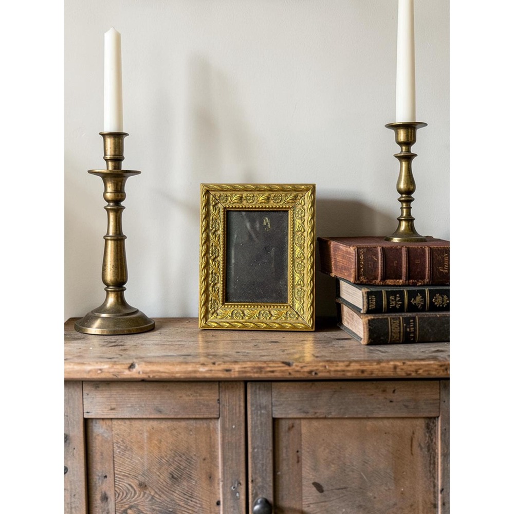 Vintage Ornate Gold Victorian Picture Frame – Rococo Carved Floral